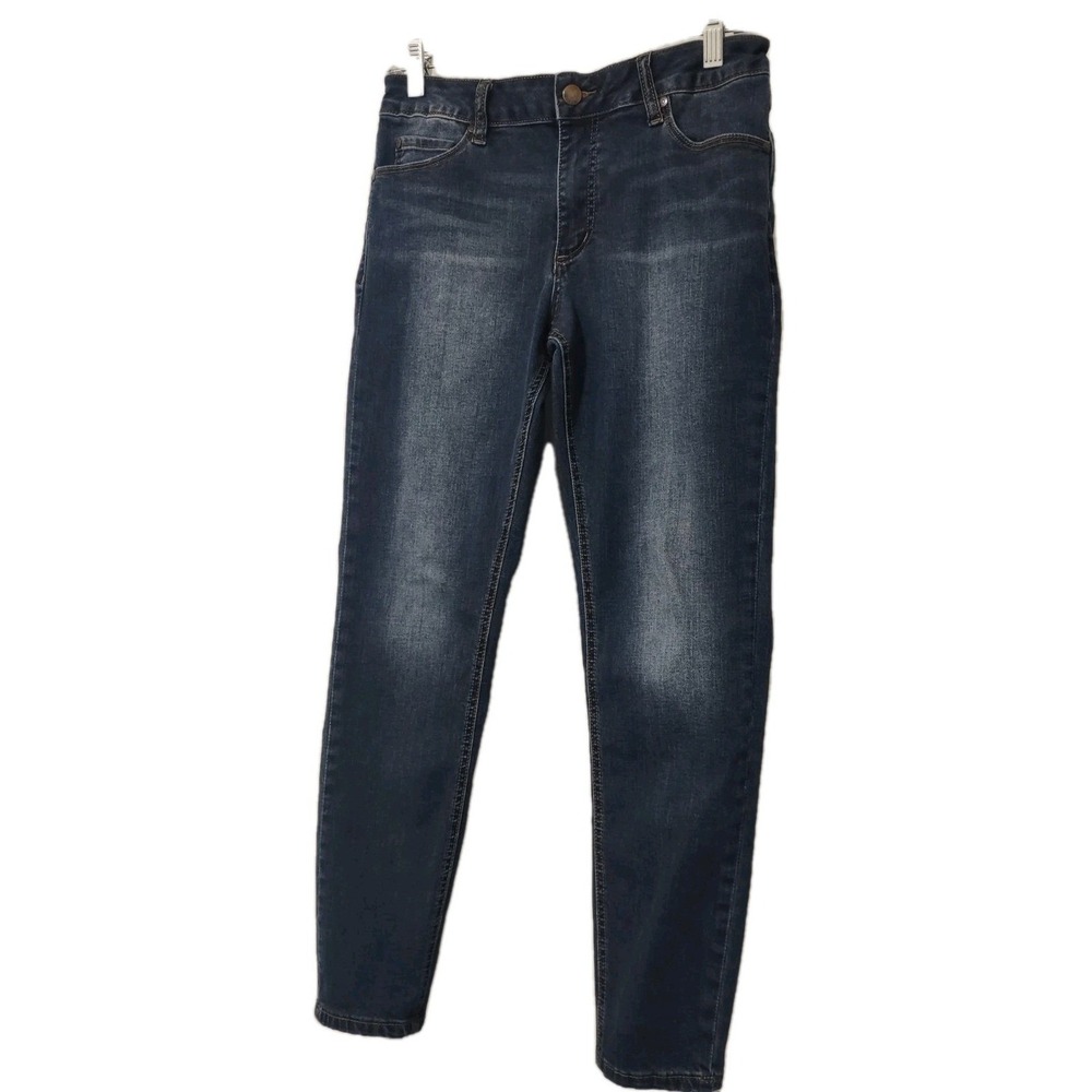 Tahari Skinny Jeans Womens Size 8 29 Blue Dark Denim Stretch Norm Core Casual